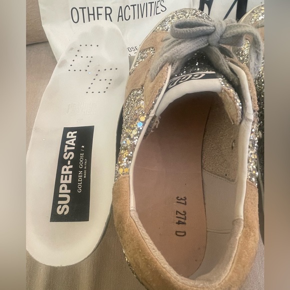 Golden Goose Glitter Sparkle Sneakers Size 7/37 - Picture 6 of 8